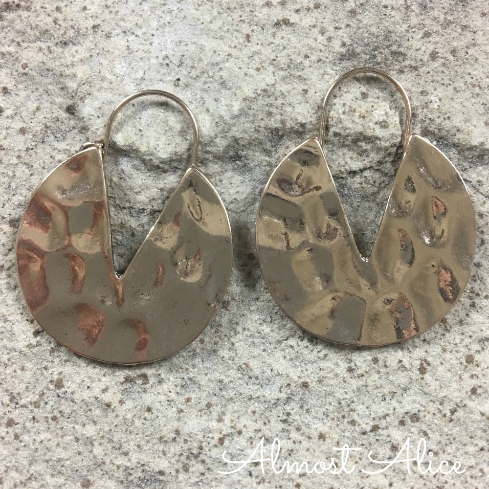 Antique Gold Boho Drop Earrings